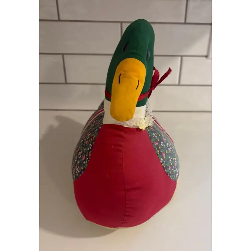 Vintage Patchwork Fabric Christmas Duck Goose